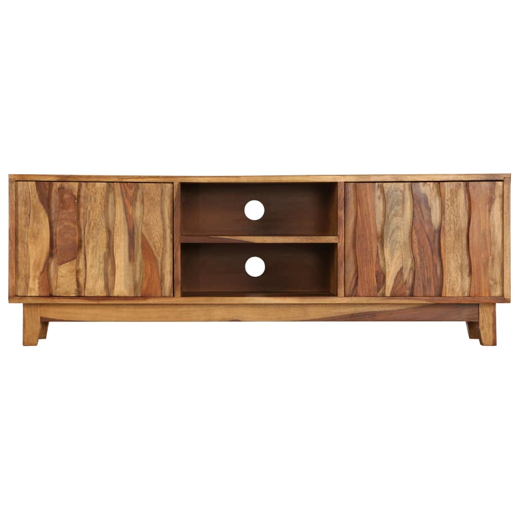 Tv cabinet solid sheesham wood 118 x 30 x 40 cm - number 2.