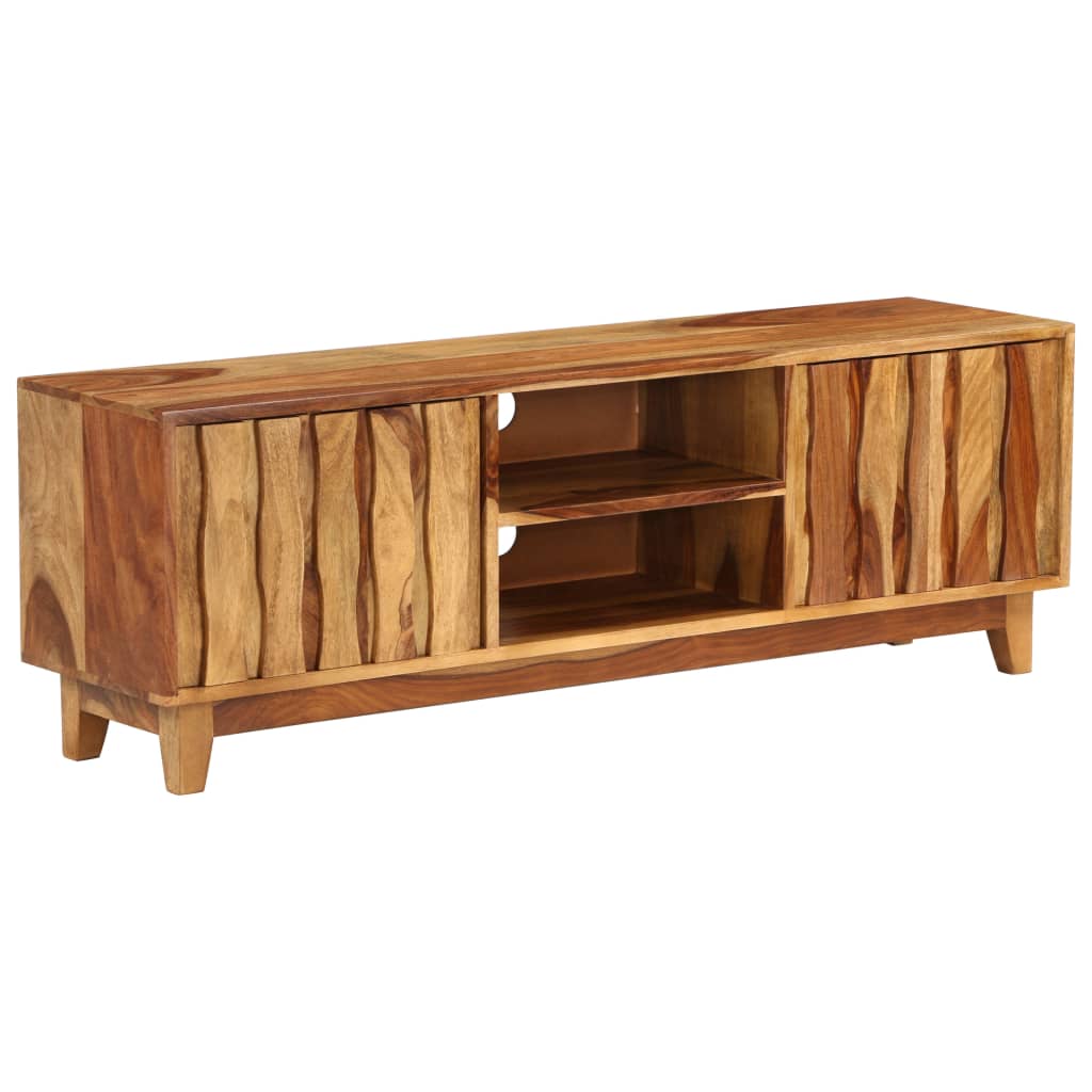 Tv cabinet solid sheesham wood 118 x 30 x 40 cm - number 12.