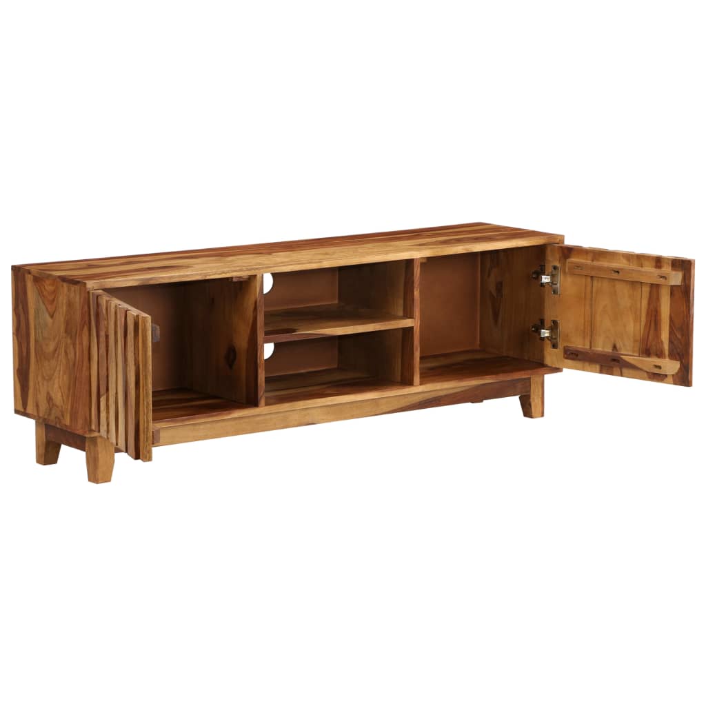 Tv cabinet solid sheesham wood 118 x 30 x 40 cm - number 4.