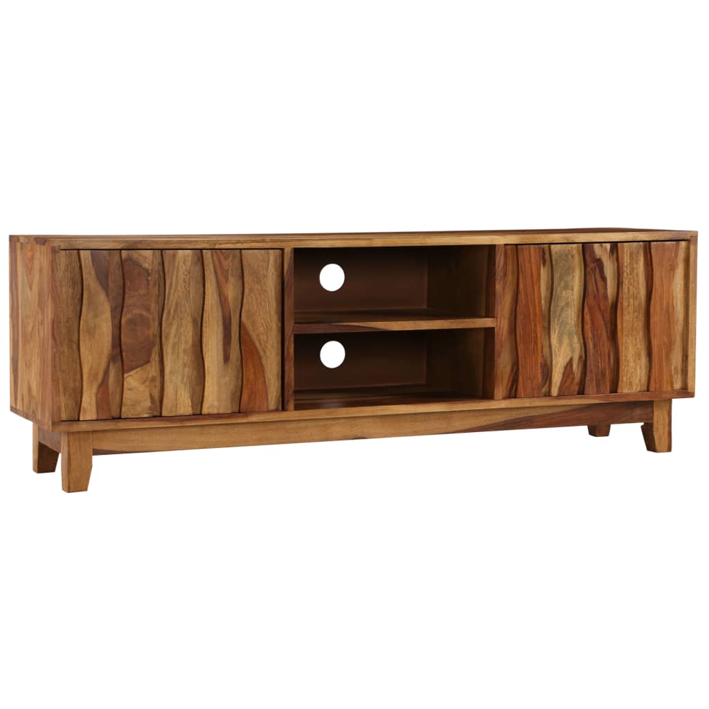 Tv cabinet solid sheesham wood 118 x 30 x 40 cm - number 3.