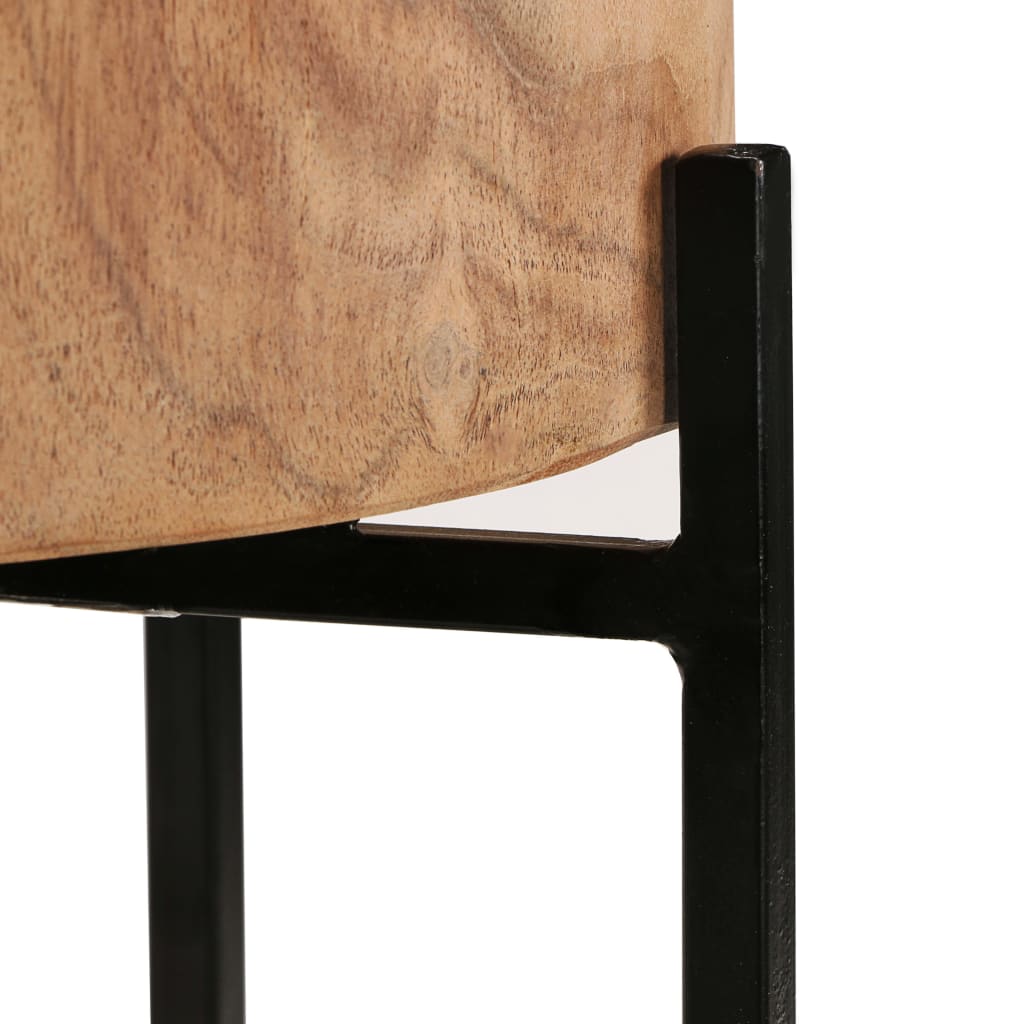 Pomoćni stolić od 2 dijela od punog bagremovog drveta - number 9.