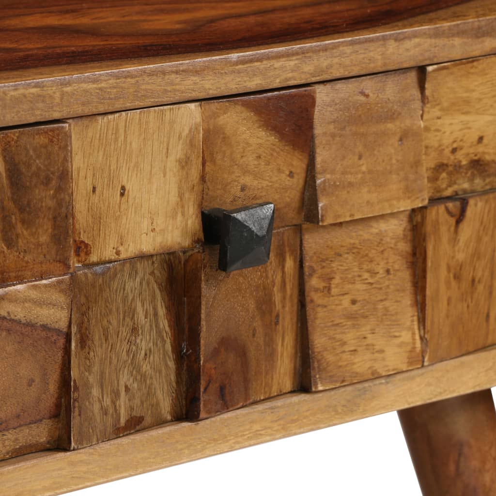 Stolik kawowy z litego drewna sheesham, wykończenie w kolorze miodowym 110x50x37cm - number 5.