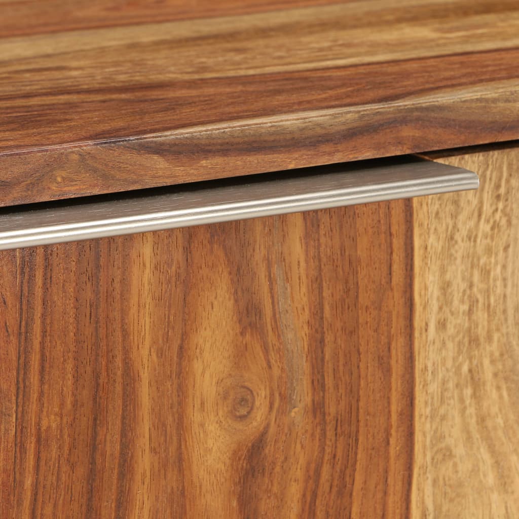 Tv-skap i massivt sheesham-tre, honningfarget finish 118x30x40 cm - number 6.