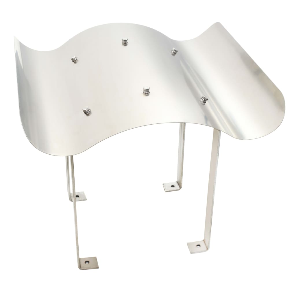 Hotte cheminée en acier inoxydable argent - 60 x 60 x 38 cm - number 2.