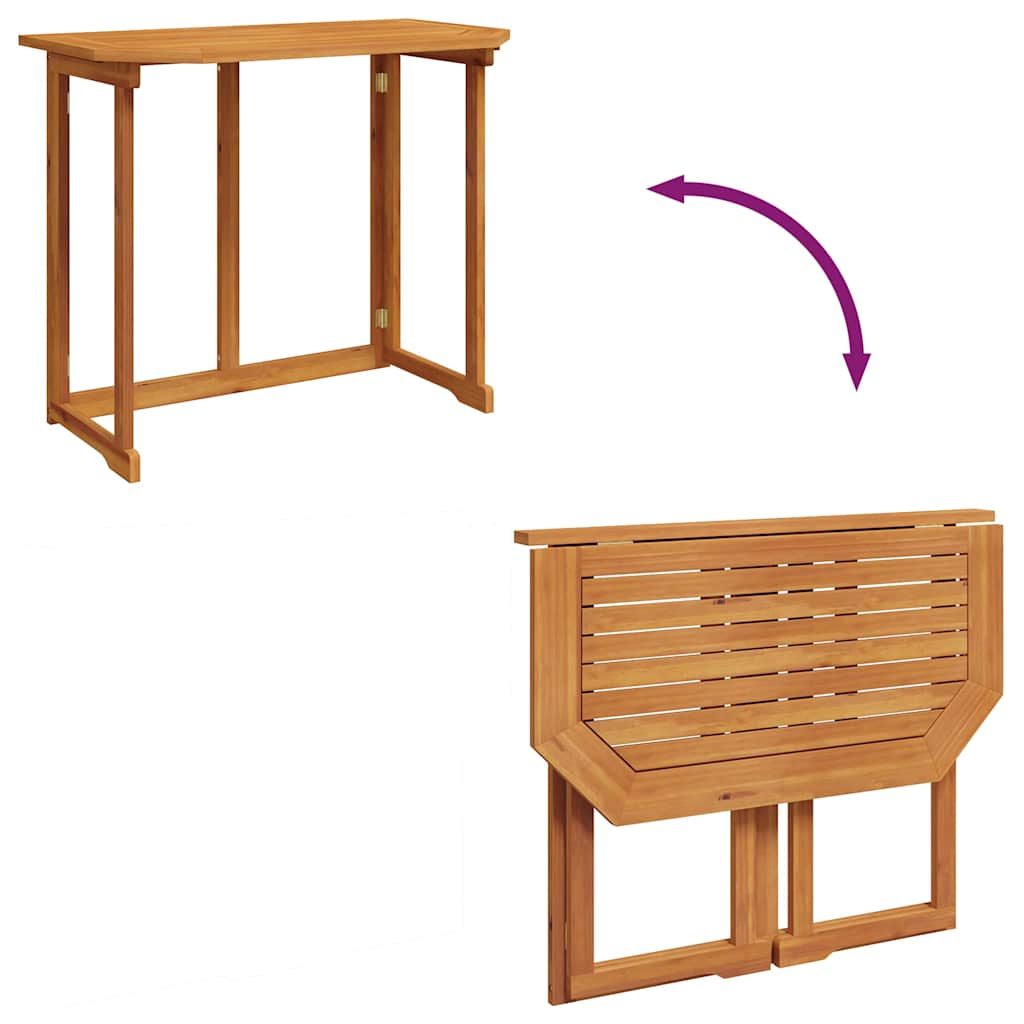 Bistrobord i massivt akacietræ 90 x 50 x 75 cm - number 7.