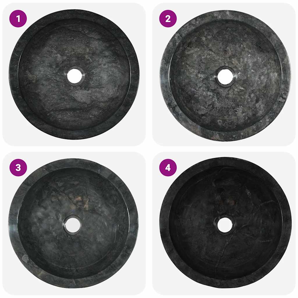 Diskbänk 40 x 12 cm marmor - number 10.