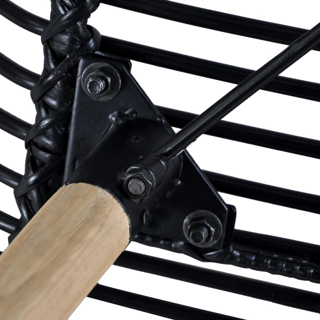 Blagovaonski stol stolice kom. prirodni ratan - crni, 2 - number 6.