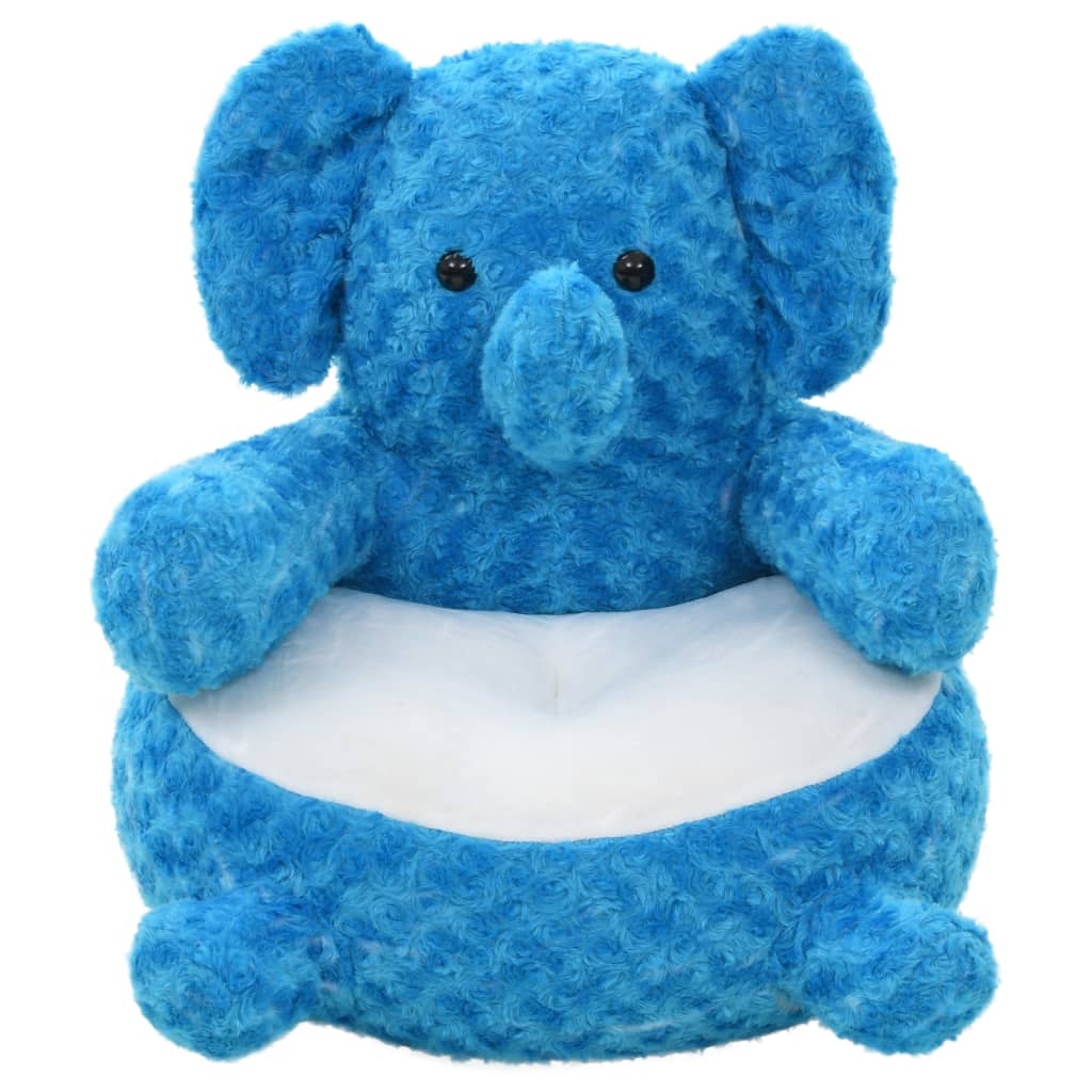 Peluche éléphant en tissu bleu - number 1.