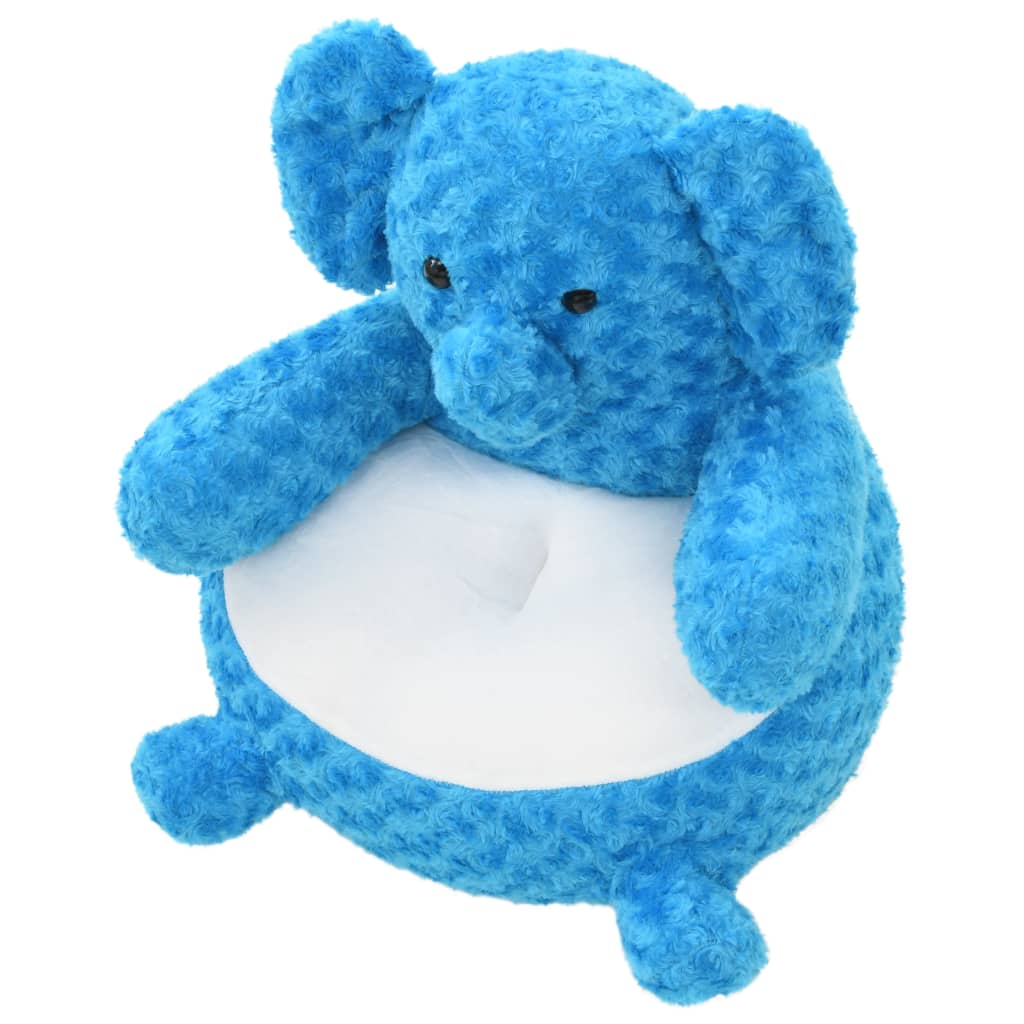Peluche éléphant en tissu bleu - number 2.