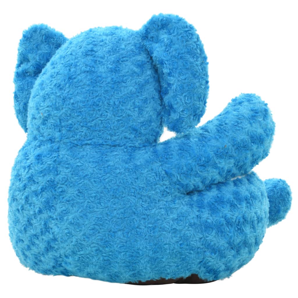 Peluche éléphant en tissu bleu - number 3.