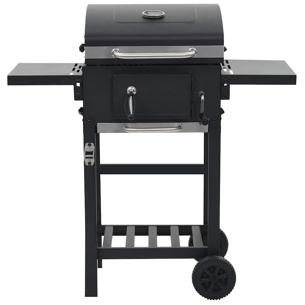 Coal-fired grill with bottom shelf black - number 2.