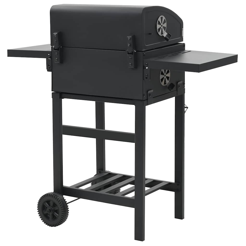 Coal-fired grill with bottom shelf black - number 4.