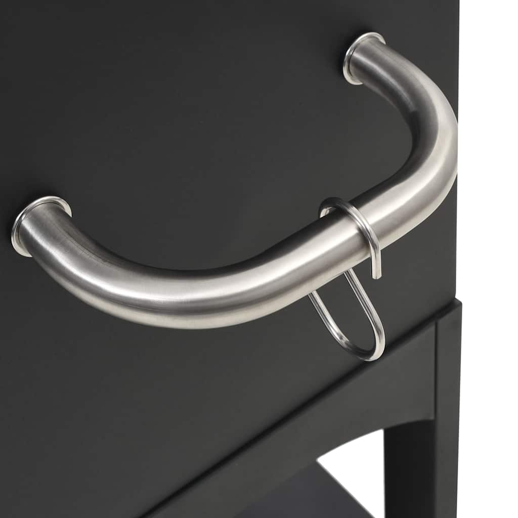 Udendørs pizzaovn til trækul med sten brændt ler - number 6.