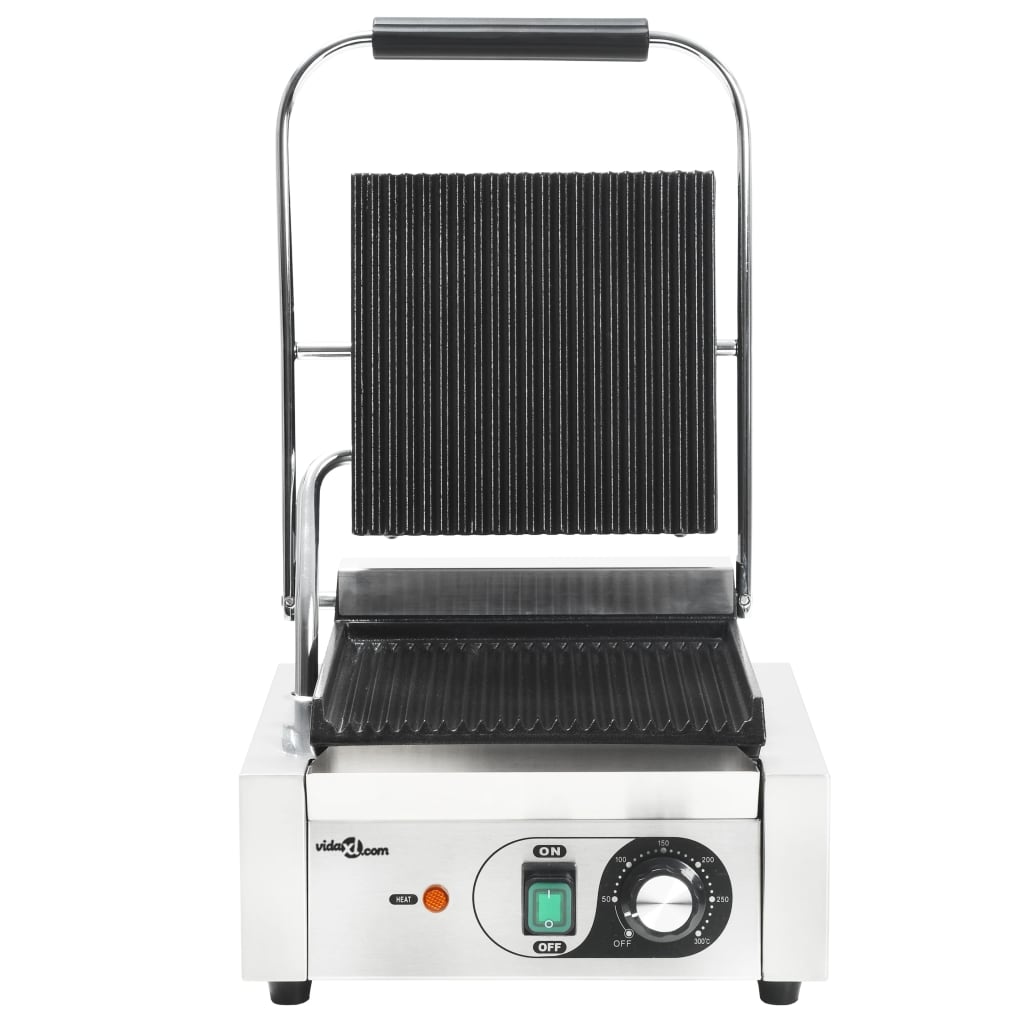 Rillet paninigrill rustfrit stål 1800 w 31x30,5x20 cm - number 4.