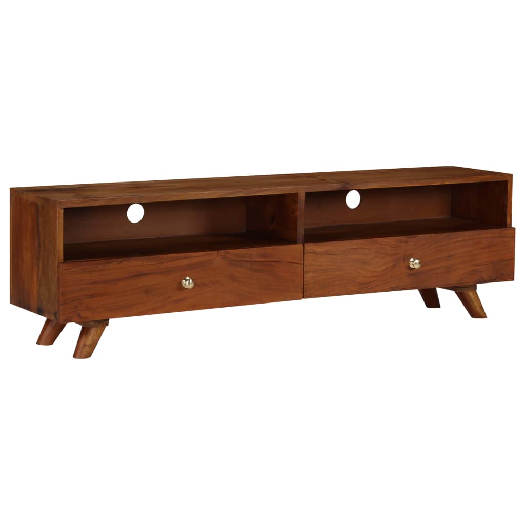 Tv cabinet 140x30x40 cm solid recycled wood - number 1.