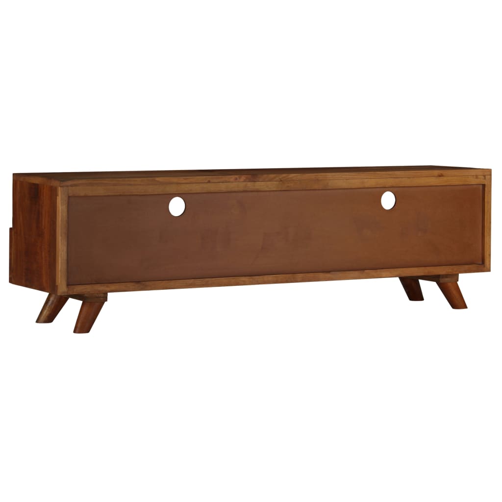 Tv cabinet 140x30x40 cm solid recycled wood - number 2.