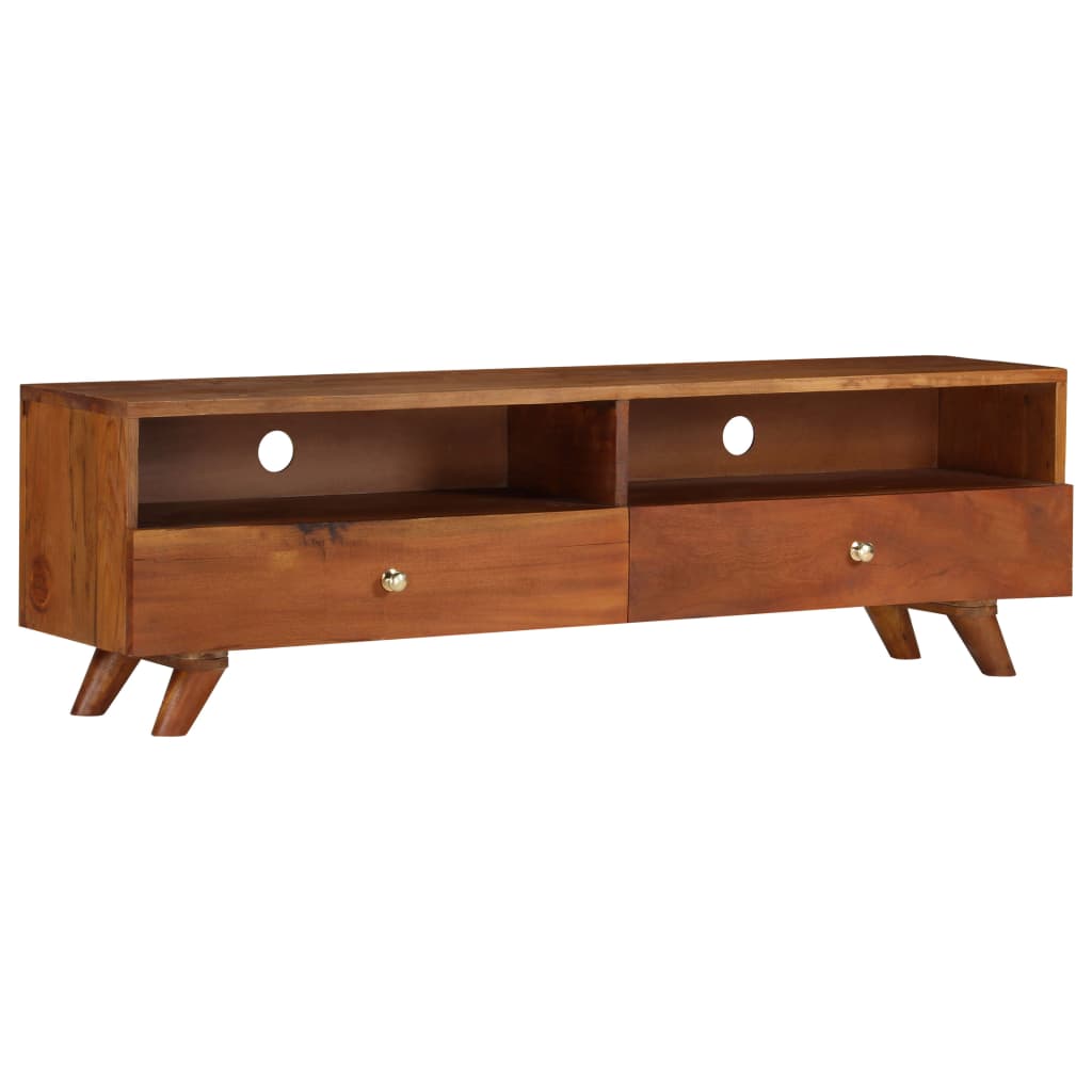 Tv cabinet 140x30x40 cm solid recycled wood - number 12.