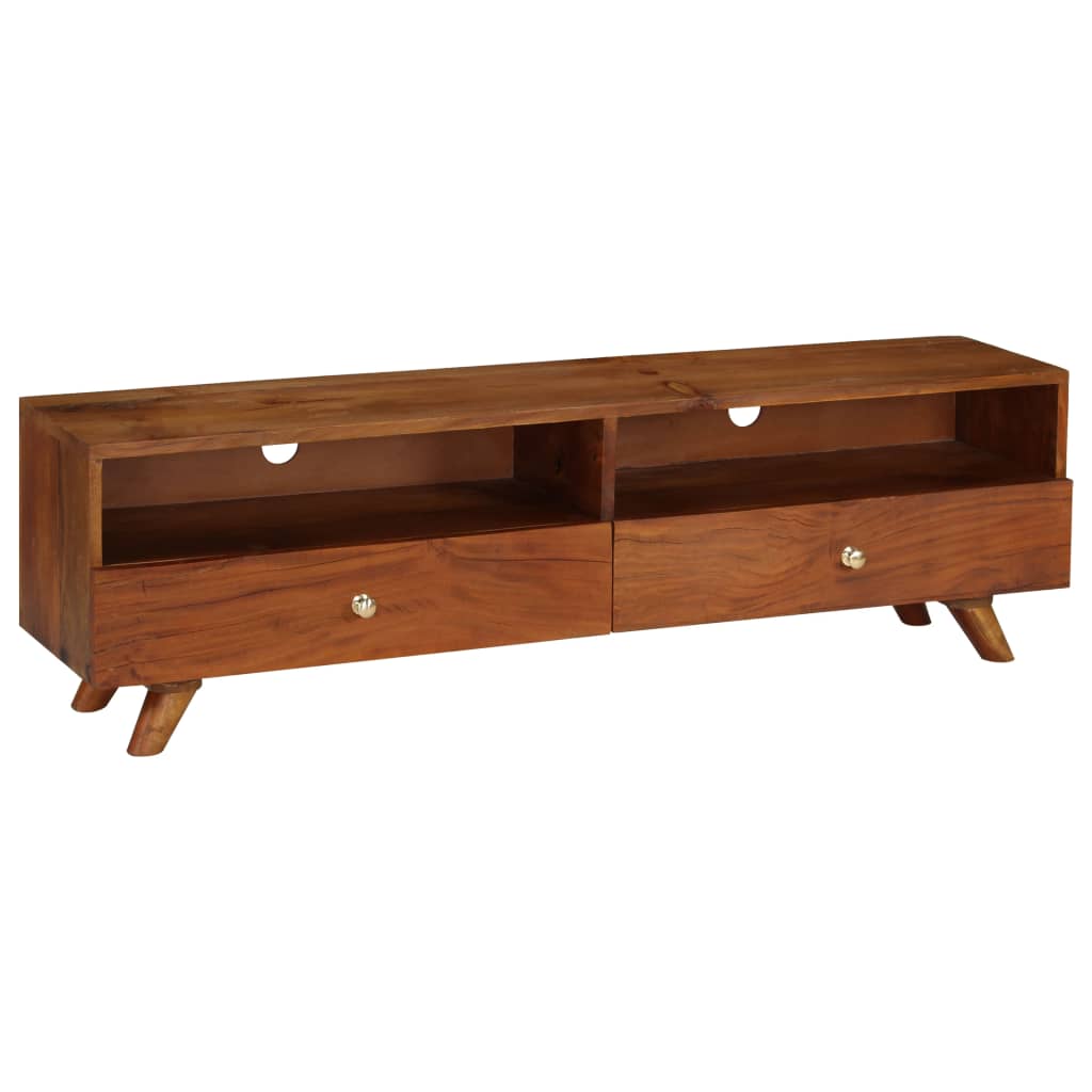 Tv cabinet 140x30x40 cm solid recycled wood - number 8.