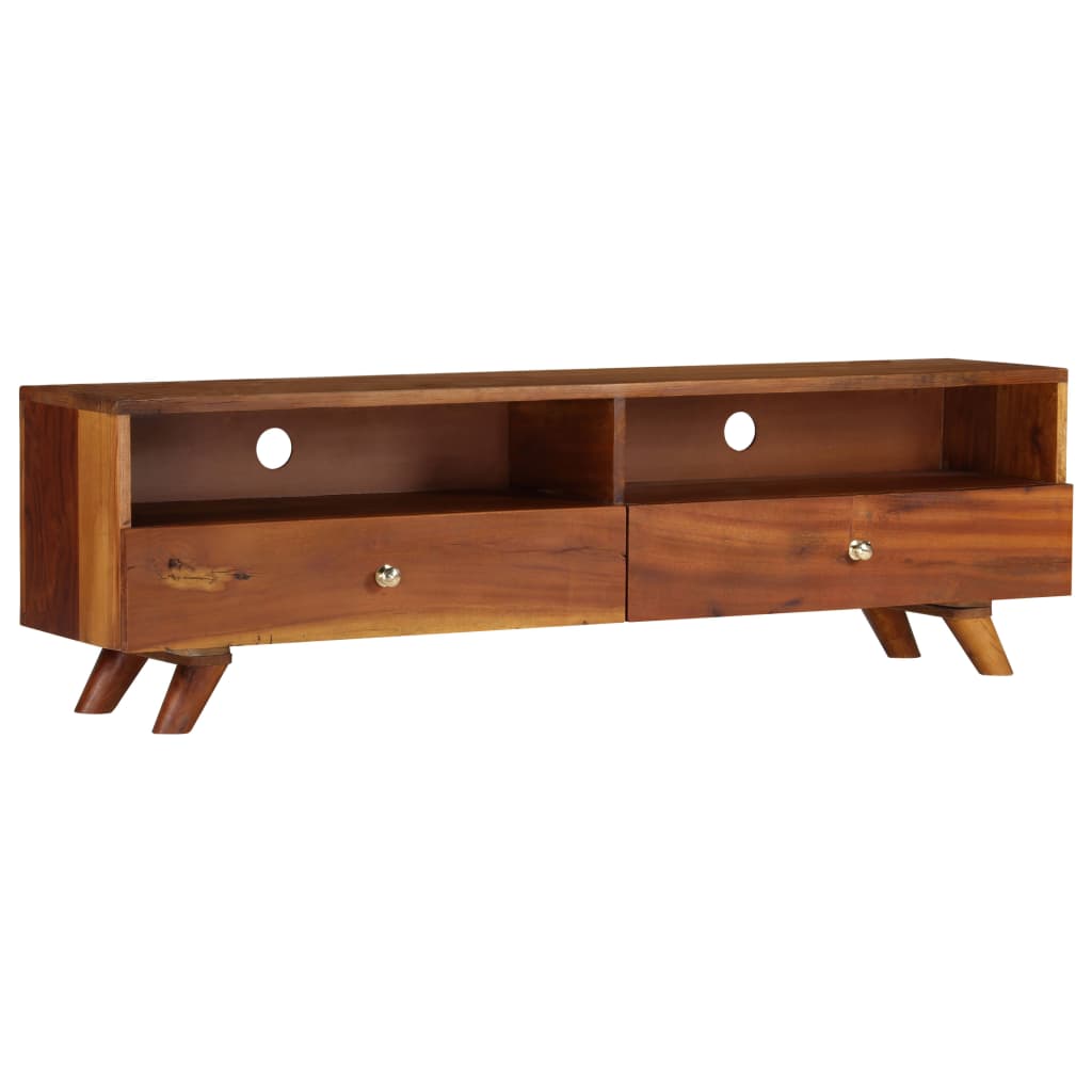 Tv cabinet 140x30x40 cm solid recycled wood - number 10.