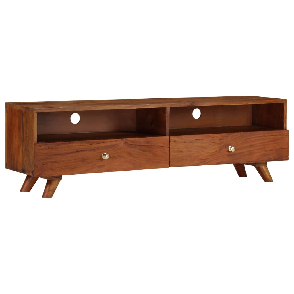 Tv cabinet 140x30x40 cm solid recycled wood - number 9.