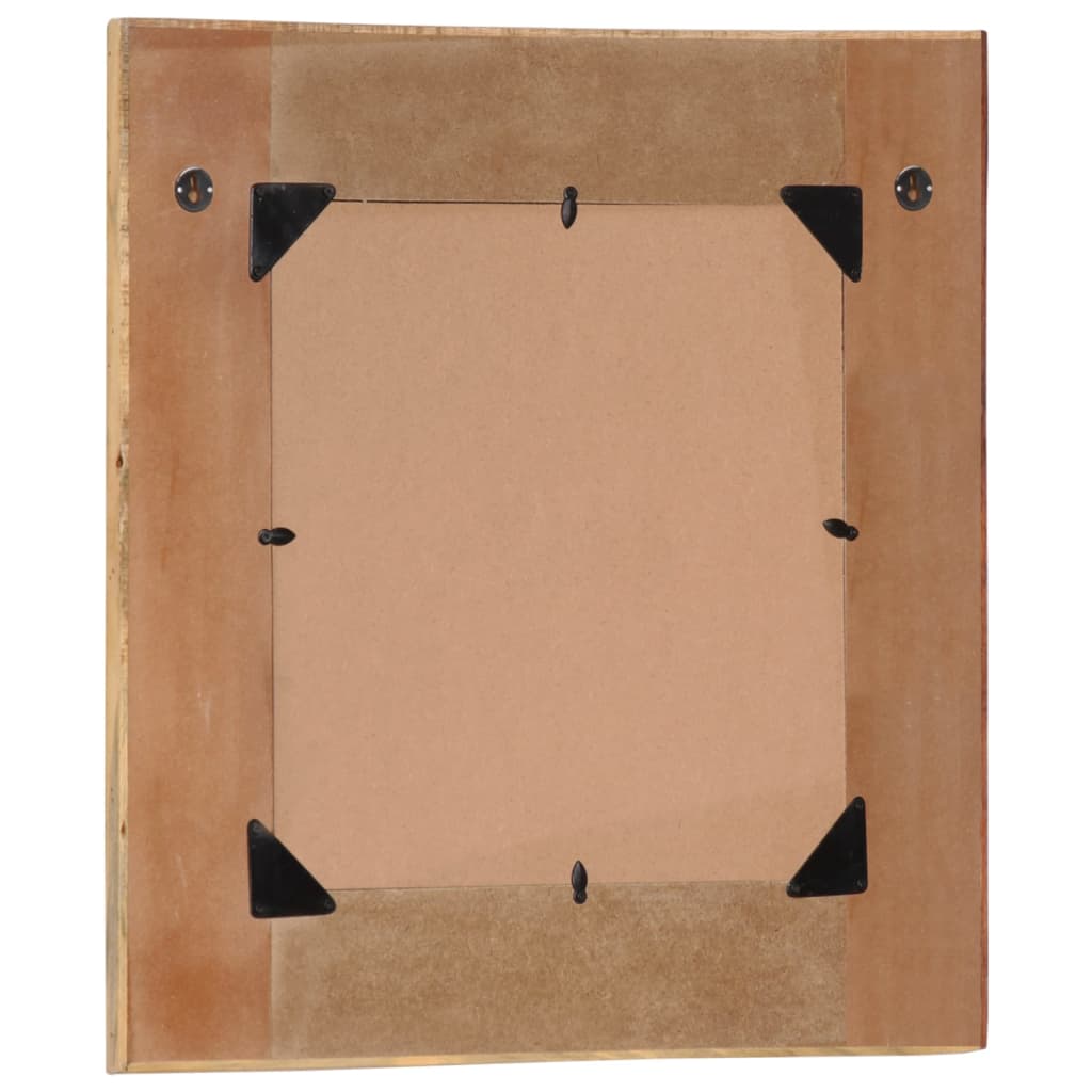 Wall mirror 60x60 cm solid recycled wood - number 6.