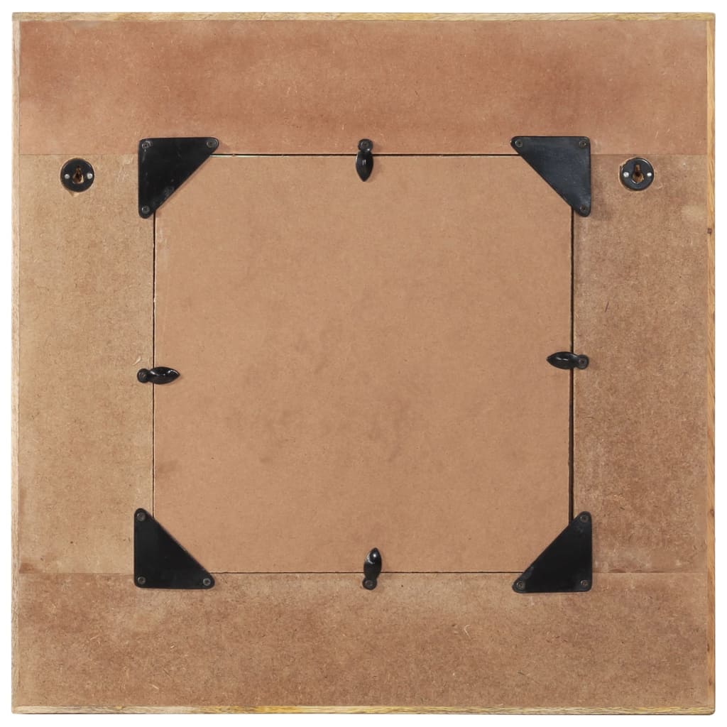 Wall mirror 60x60 cm solid recycled wood - number 7.