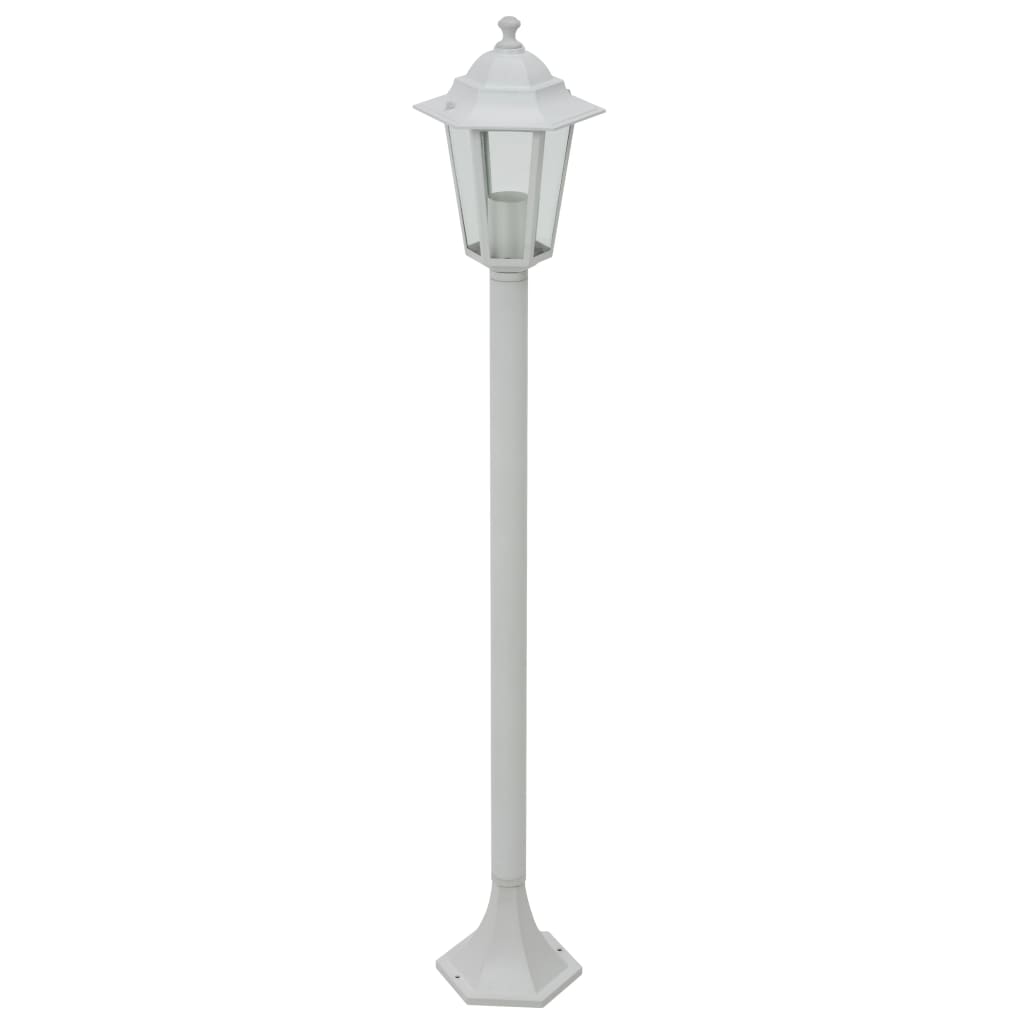 Lampadaires de jardin pcs. e27 110 cm aluminium - blanc, 6, 1 - number 2.