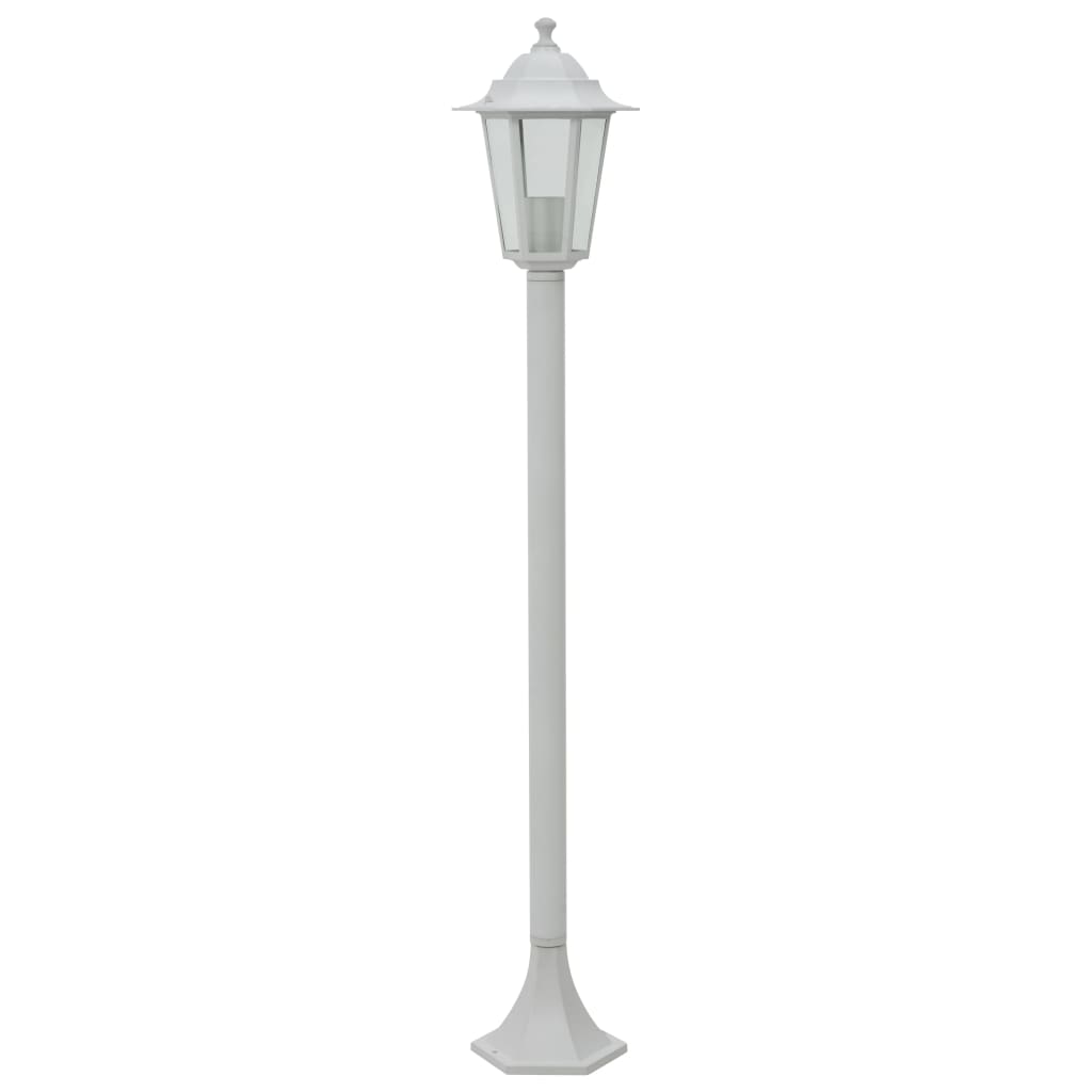 Lampadaires de jardin pcs. e27 110 cm aluminium - blanc, 6, 1 - number 3.