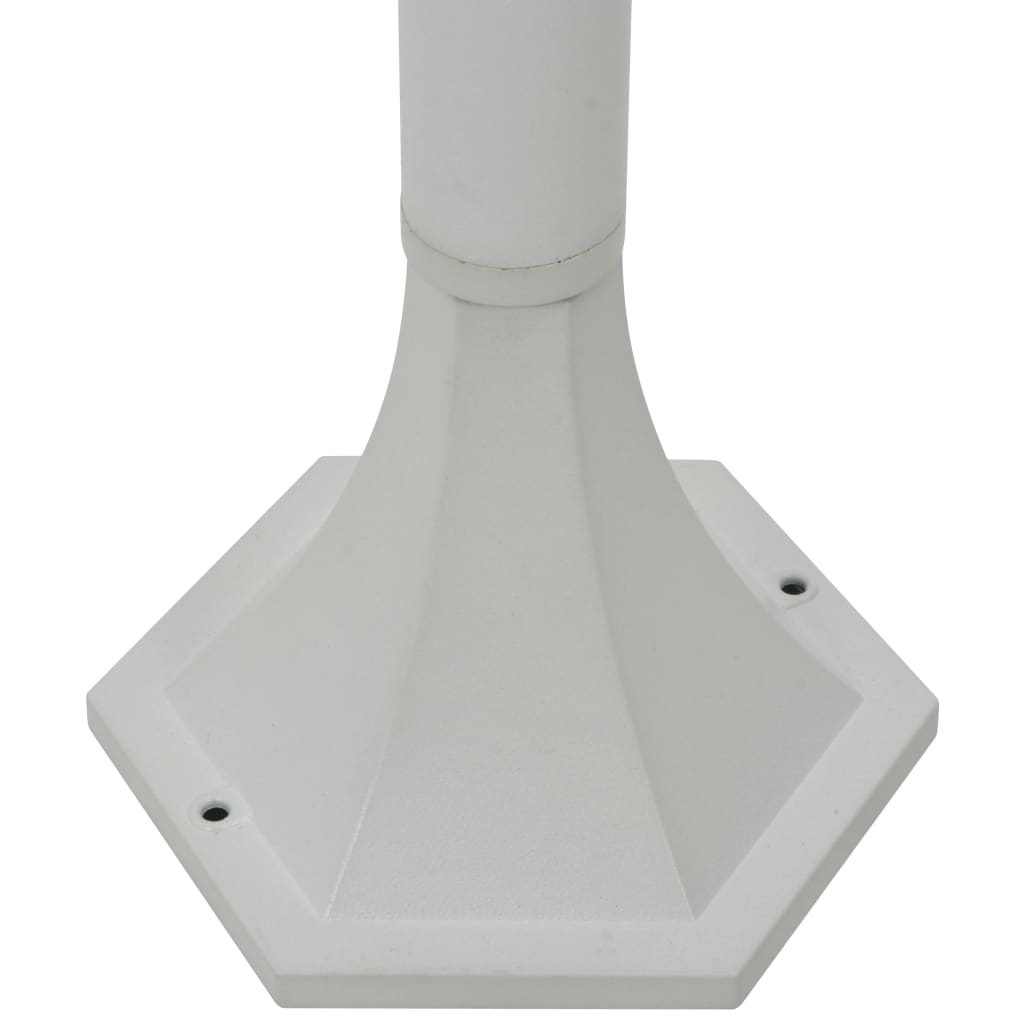 Lampadaires de jardin pcs. e27 110 cm aluminium - blanc, 6, 1 - number 6.