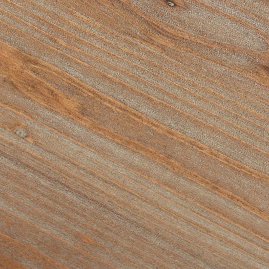 Dobbel sokkelpult i massiv gran og stål 120 x 50 x 76 cm - number 11.