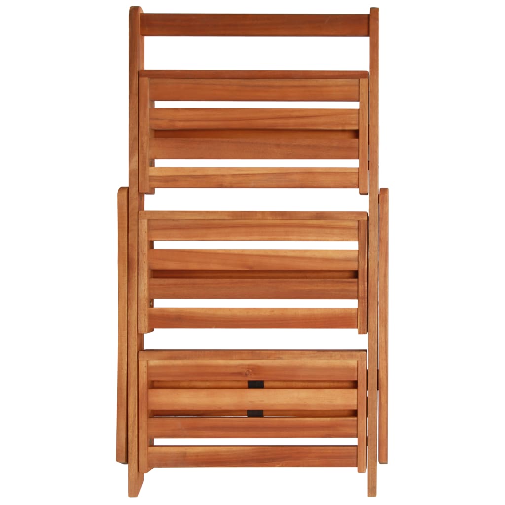 Plant stand in 3 levels 50x63x80 cm acacia wood - number 5.