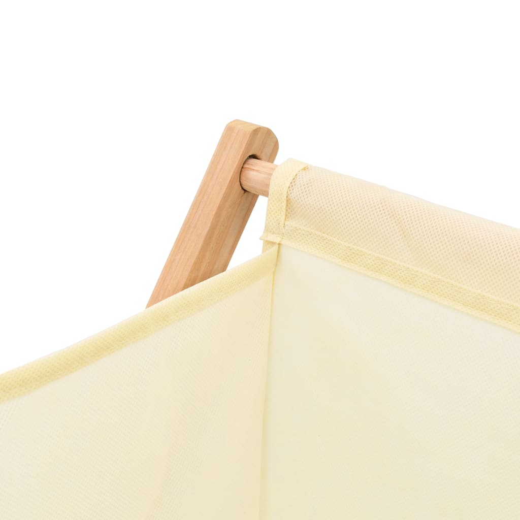 Laundry basket cedar and fabric beige 42 x 41 x 64 cm - number 5.