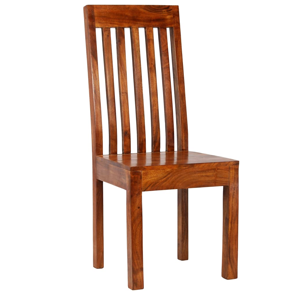 Zestaw stołowy 7 części z litego drewna akacjowego i mango - number 2.