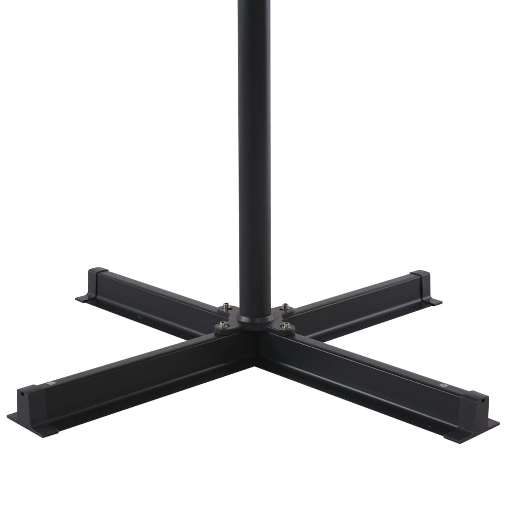 Vanjski suncobran s aluminijskim stupom 500 cm sivo-smeđi - number 6.