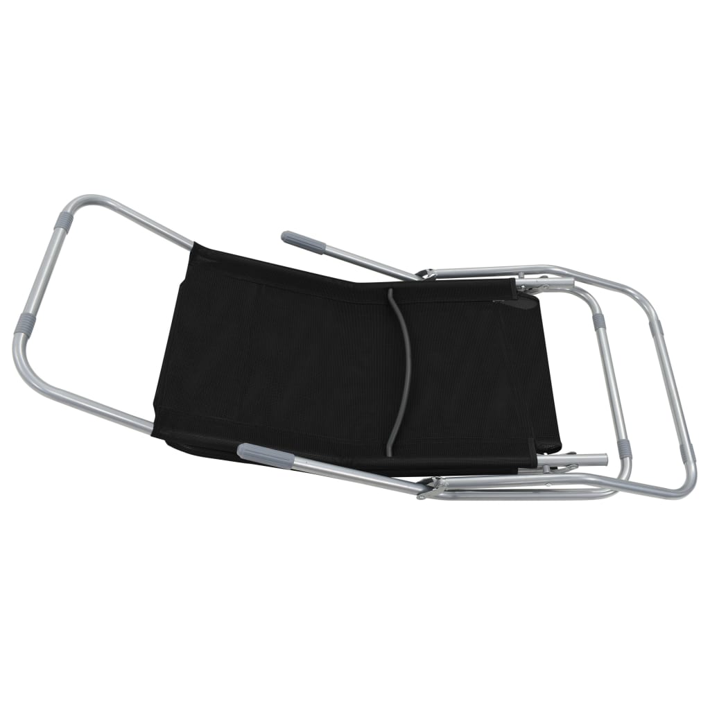 Sklopive ležaljke kom. tekstil - crni, 2 - number 5.