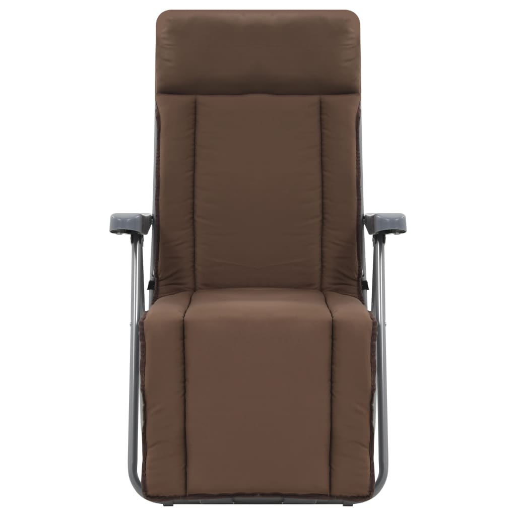 Sammenfoldelige havestole med hynde stk. - brun, 2 - number 3.