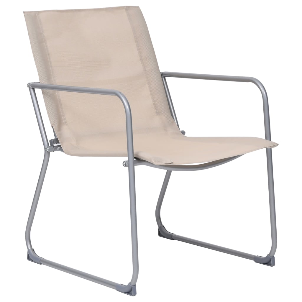 Komplet wypoczynkowy 4 części tkanina i stal - kremowy - number 8.