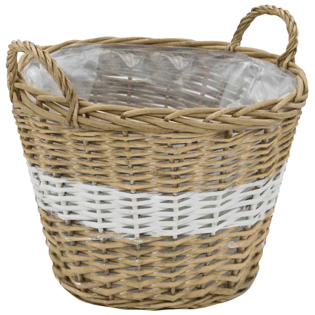 Sanduk za biljke 4 kom. pletenje košara s pe podstavom - number 4.