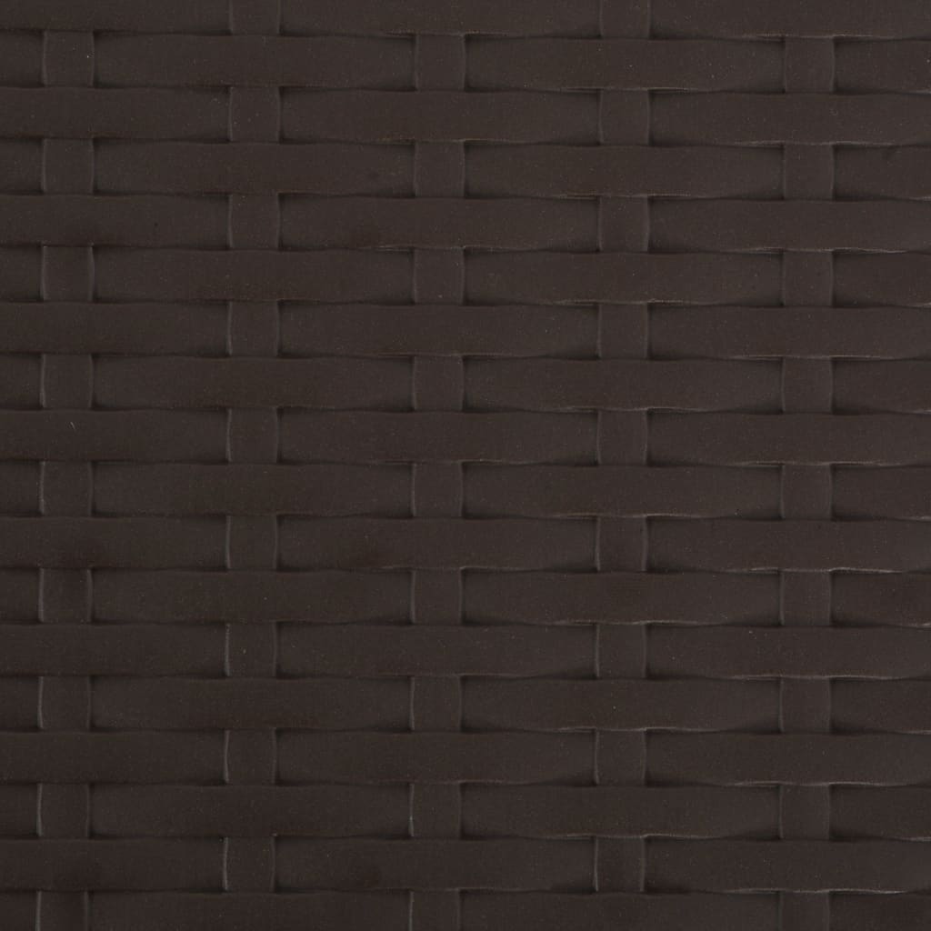 Składane hokery barowe 2 szt. hdpe i stal brązowy wygląd rattanu - number 8.