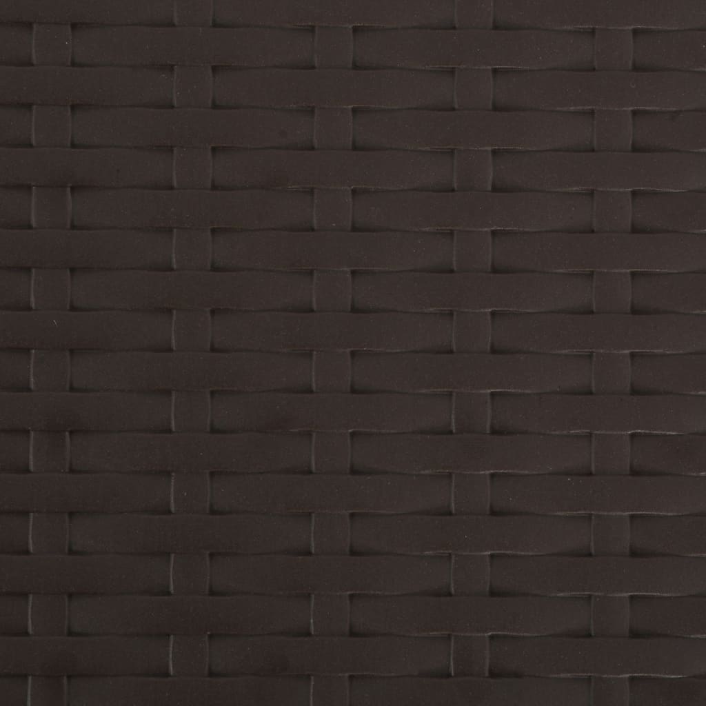 Sklopivi vrtne stolice 2 pcs. hdpe i čelična smeđa - number 8.