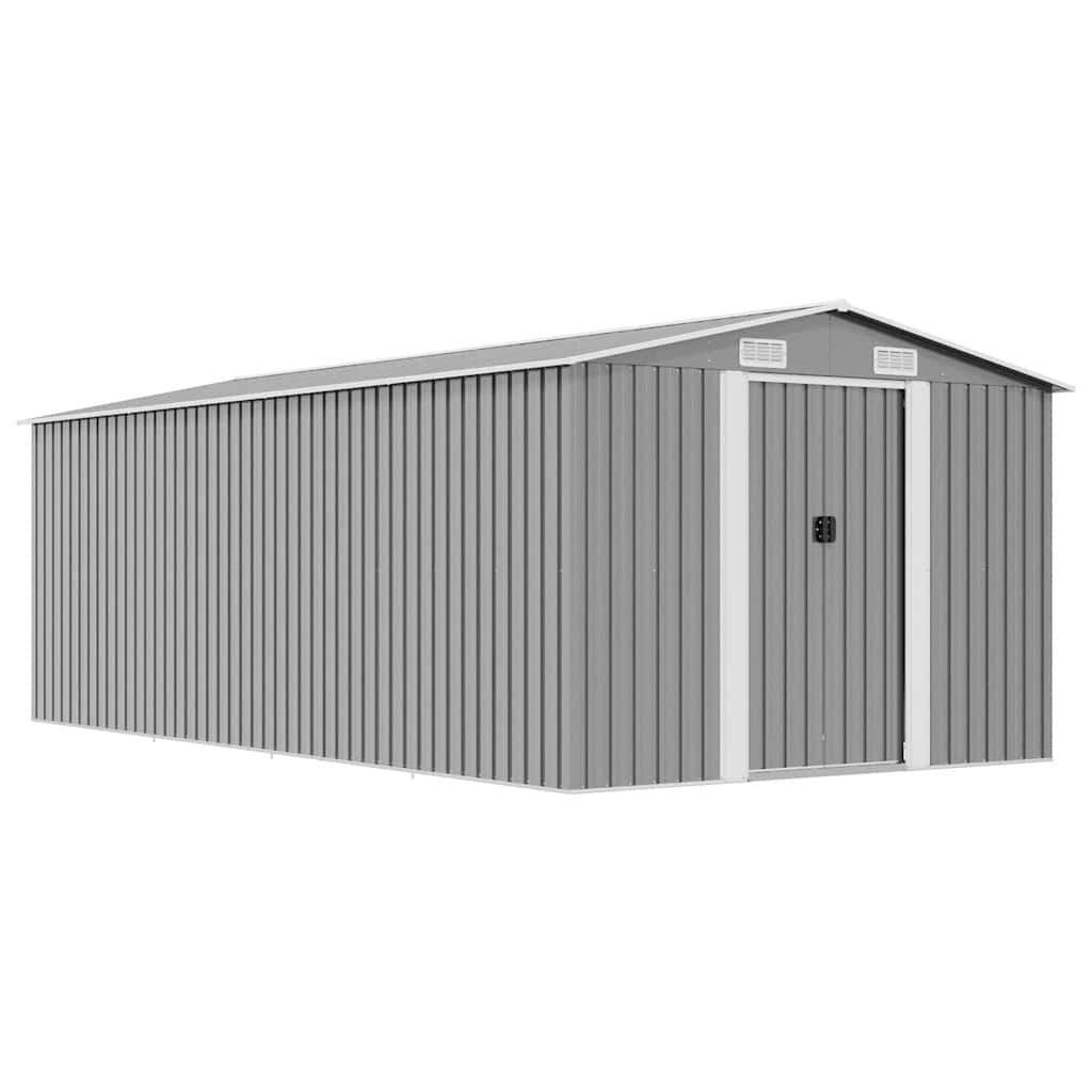 Garden shed metal - gray, 257 x 489 x 181 cm, 1 - number 1.
