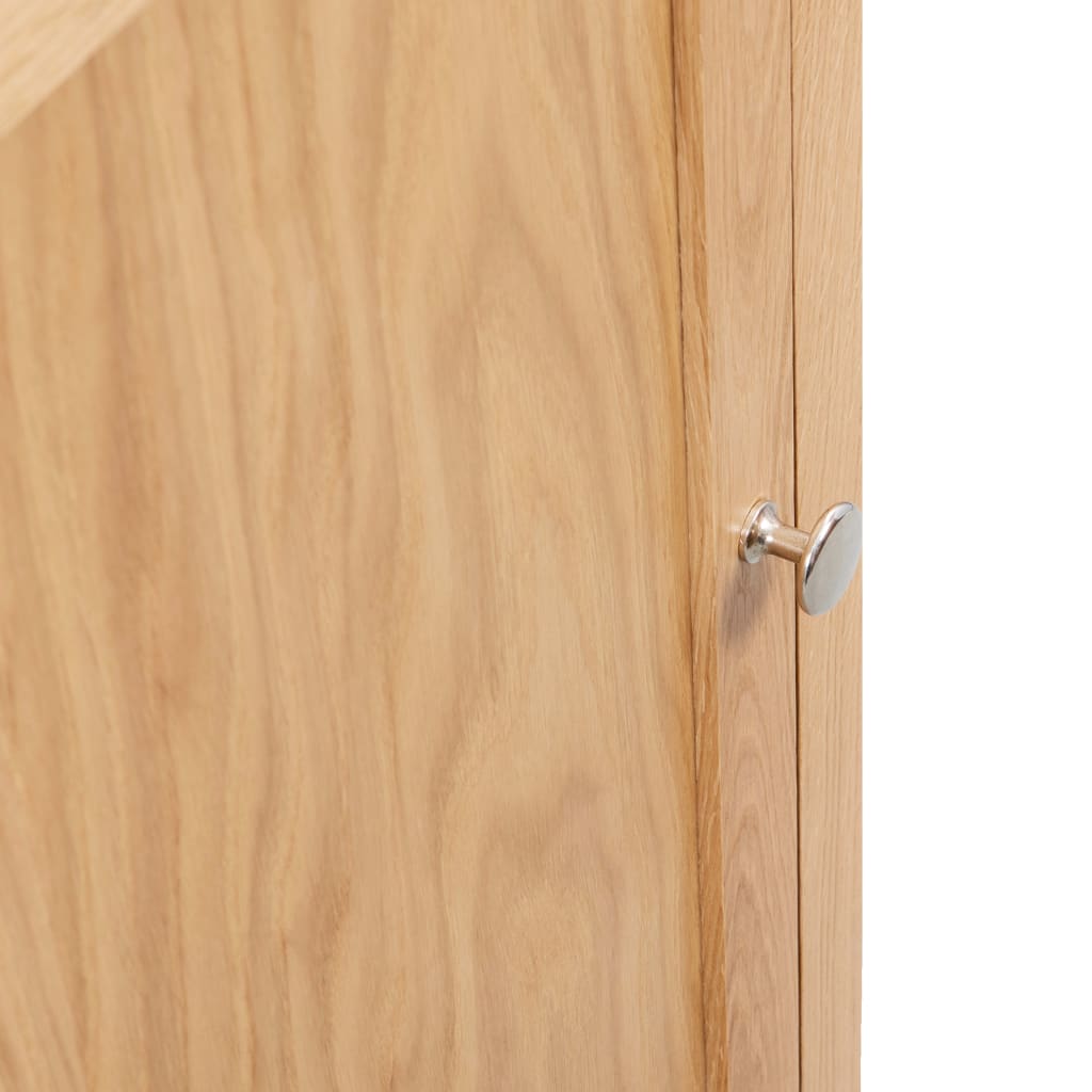 Hjørneskab 59 x 45 x 80 cm massivt egetræ - number 7.