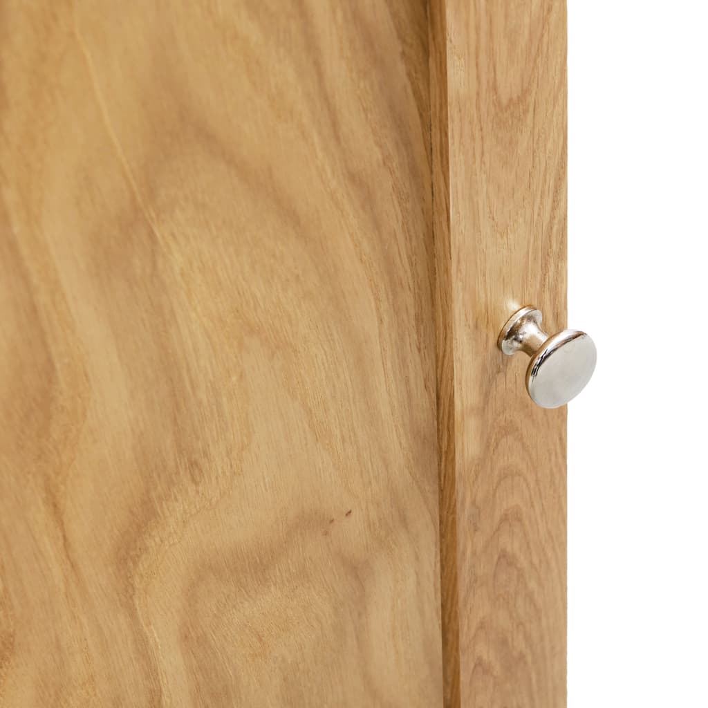 Hjørneskab 59x36x180 cm massivt egetræ - number 6.