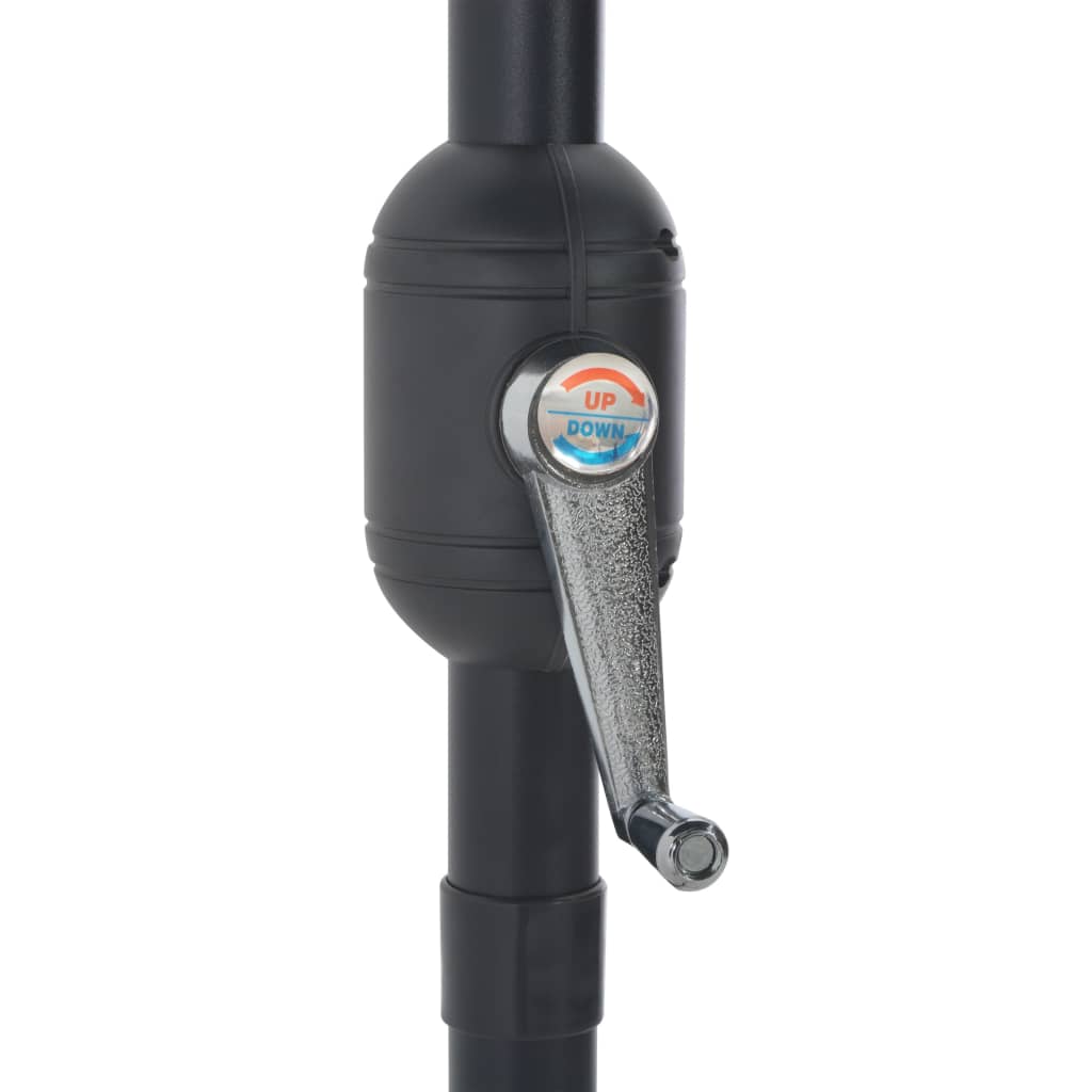 Balkonski suncobran s aluminijskim stupom 300 x 155 cm polu - tamno zeleni, 1 - number 7.