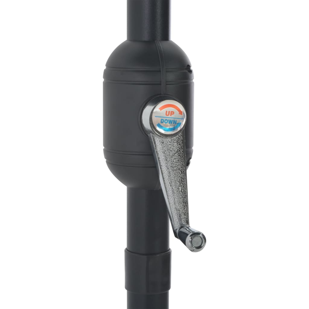 Balkonski suncobran s aluminijskim stupom 300 x 155 cm polu - tamno antracit siva, 1 - number 7.