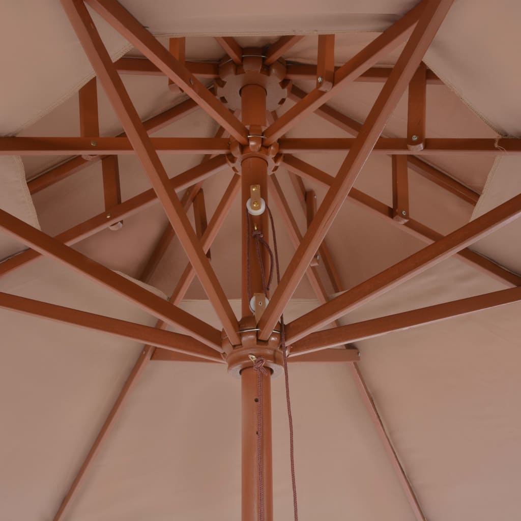 Parasol 270 cm wooden pole - number 6.