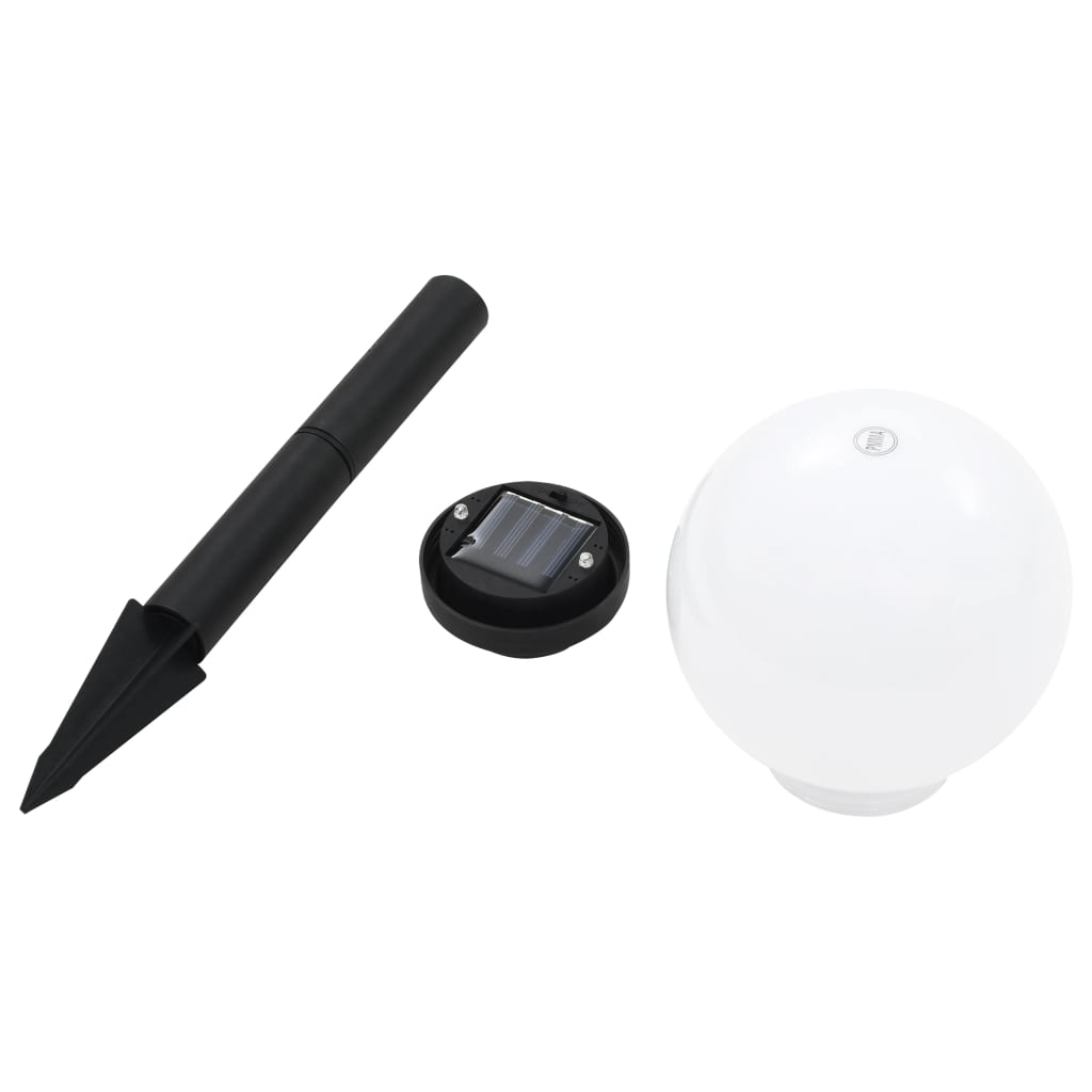 Led-solcellelamper 4 stk. 15 cm rund rgb-farver - number 6.