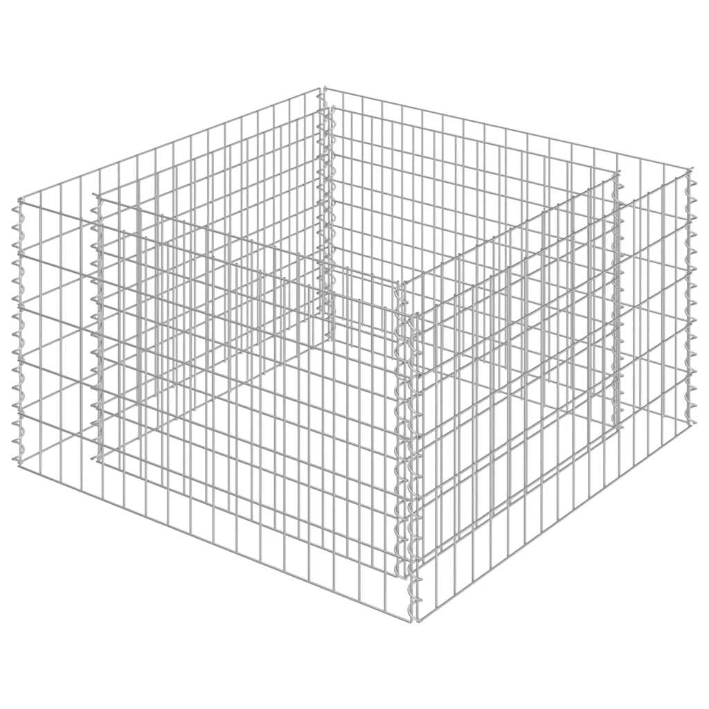 Gabion raised bed galvanized steel - 90 x 90 x 50 cm, 1 - number 2.