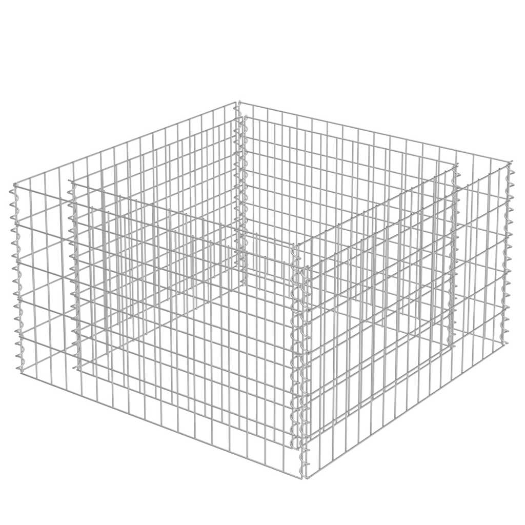Gabion raised bed galvanized steel - 90 x 90 x 50 cm, 1 - number 3.