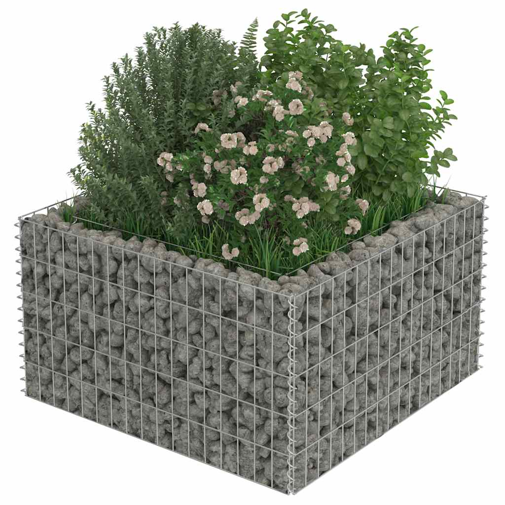 Gabion raised bed galvanized steel - 90 x 90 x 50 cm, 1 - number 4.